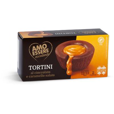 Tortini al cioccolato e caramello salato