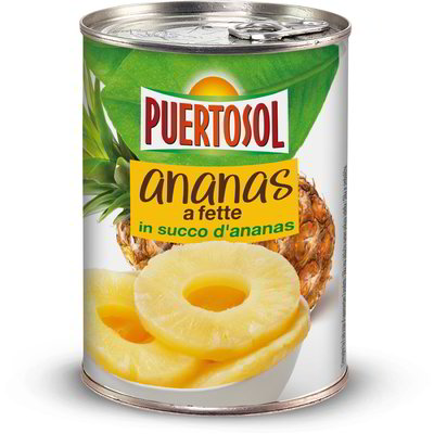Ananas a fette in succo d'ananas