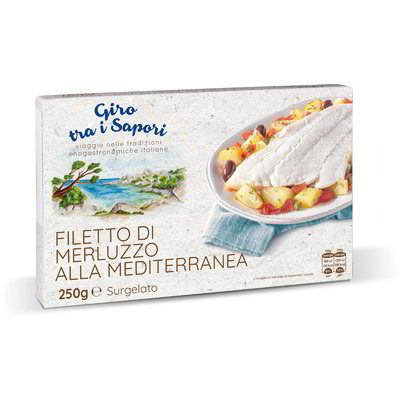 Filetto di merluzzo alla mediterranea surgelato