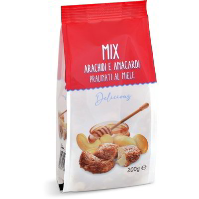 Mix arachidi e anacardi pralinati al miele