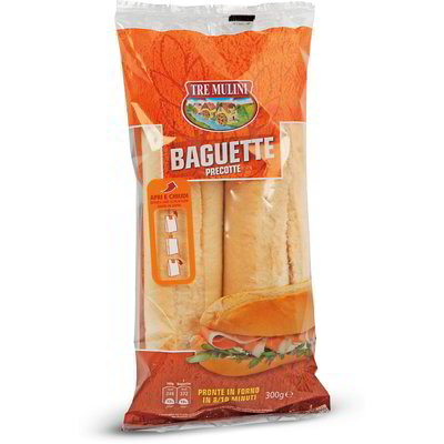 Pane baguette precotta 2 pezzi