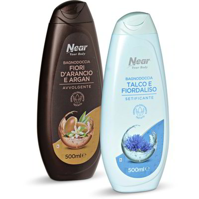 Bagnoschiuma fiori d'arancio e argan/talco e fiordaliso