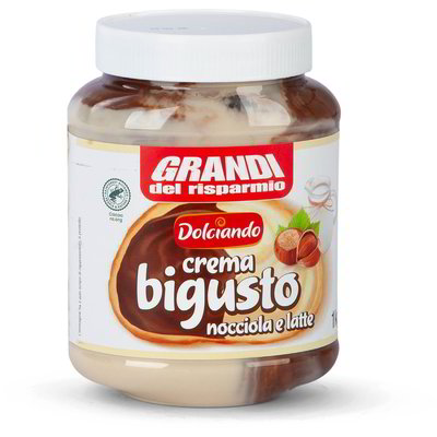 Crema spalmabile bigusto nocciola e latte