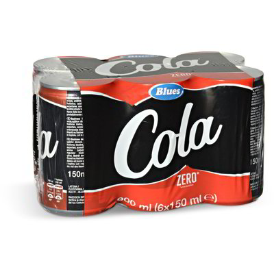 Cola zero in lattina