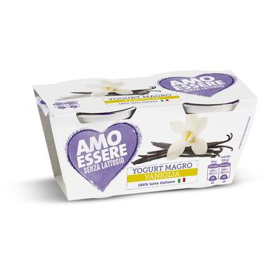 Yogurt magro alla vaniglia senza lattosio