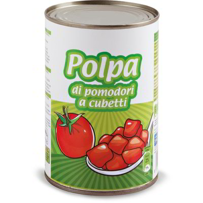 Polpa di pomodori a cubetti