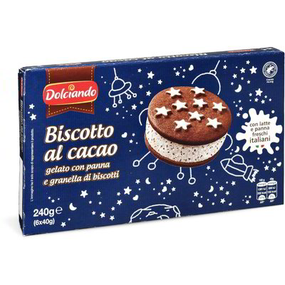 Biscotti gelato al cacao 6 pezzi