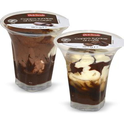 Dessert coppa sundae al caffè/al cioccolato