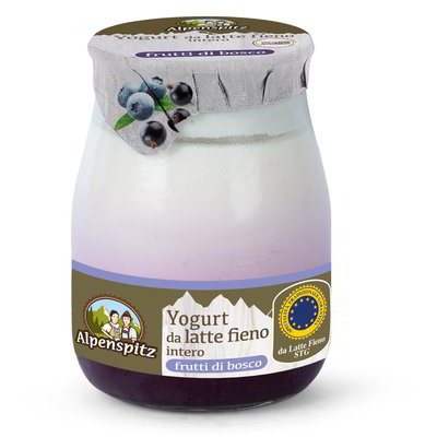 Yogurt intero da latte fieno ai frutti di bosco