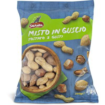 Misto di frutta secca in guscio tostata