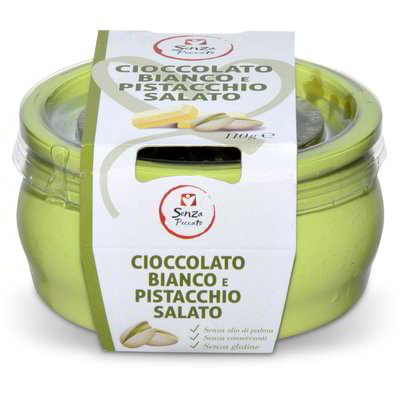 Dessert cioccolato bianco e pistacchio salato
