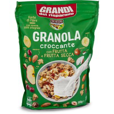 Granola croccante con frutta e frutta secca