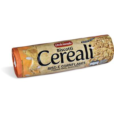 Biscotti ai cerali con riso e cornflakes
