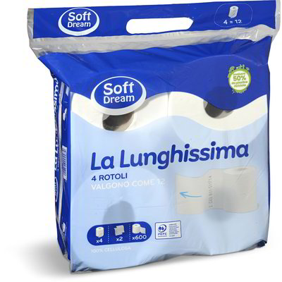 Carta igienica "La Lunghissima" 4 rotoli
