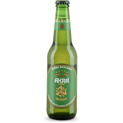 Birra siciliana bionda lager "Akra"
