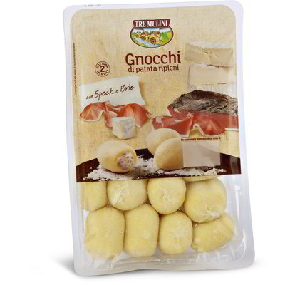 Gnocchi di patata ripieni con speck e brie