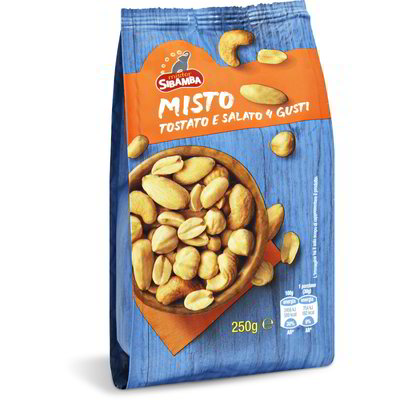 Misto di frutta secca tostato e salato 4 gusti