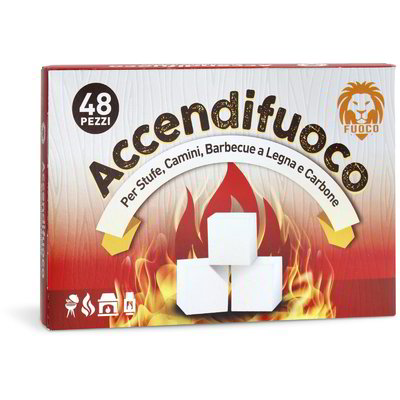 Tavolette accendifuoco chimiche 48 pezzi