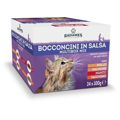Bocconcini in salsa per gatti multibox mix