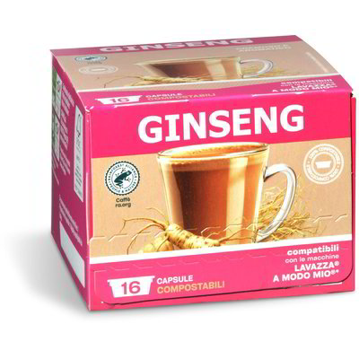 Capsule caffè ginseng compatibili con le macchine Lavazza® A Modo Mio®* 16pz