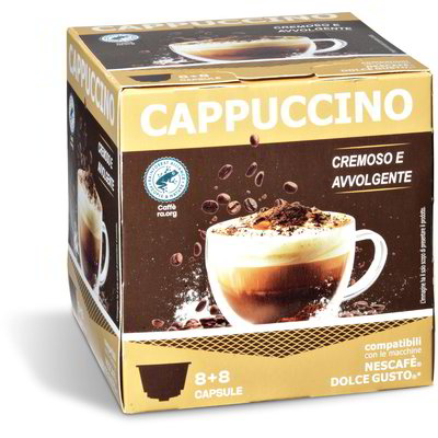 Capsule cappuccino compatibili con le macchine Nescafè® Dolce Gusto®* 8+8 pz