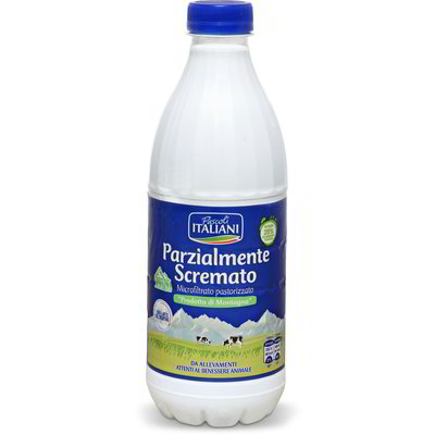 Latte parzialmente scremato fresco microfiltrato pastorizzato