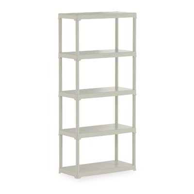 Scaffale 80 cm 5 ripiani ecrù