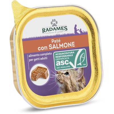 Patè con salmone per gatti