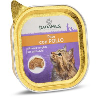 Patè con pollo per gatti