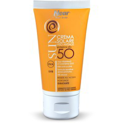 Crema solare viso antiage protezione 50