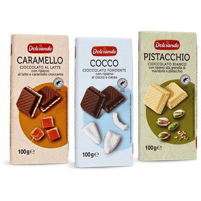 Tavoletta di cioccolato vari gusti