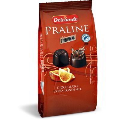 Praline di cioccolato extra fondente al cointreau