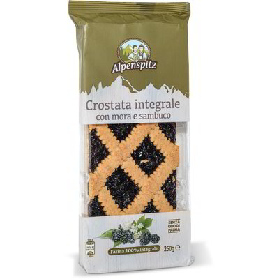 Crostata integrale con mora e sambuco
