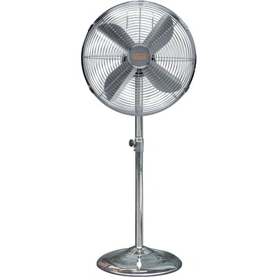 Ventilatore a piantana cromato 40cm
