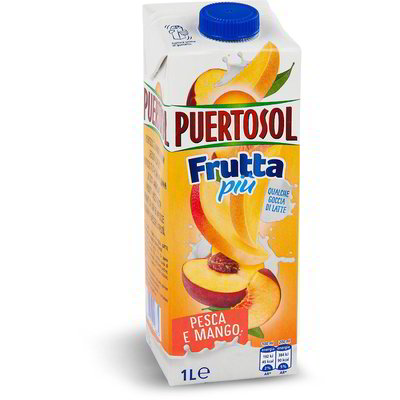 Bevanda pesca e mango con latte