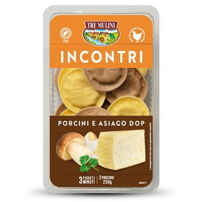 Ravioli incontri porcini e Asiago DOP
