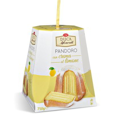 Pandoro con crema al limone