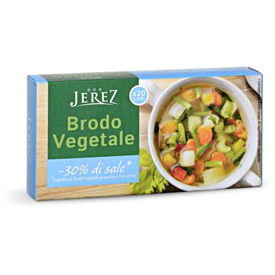 Dado vegetale per brodo con -30% di sale*