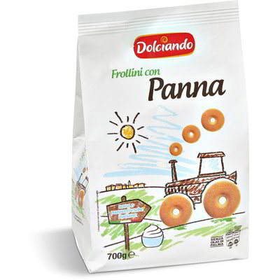 Biscotti frollini con panna