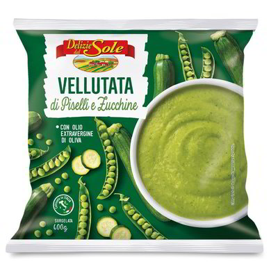 Vellutata di piselli e zucchine surgelata