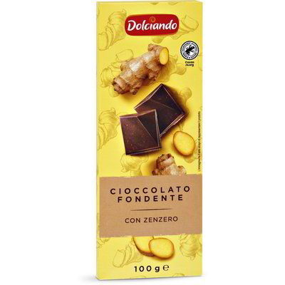 Tavoletta cioccolato fondente con zenzero