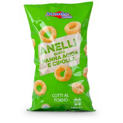 Patatine anelli gusto panna acida e cipolla