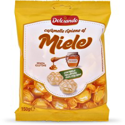 Caramelle ripiene al miele