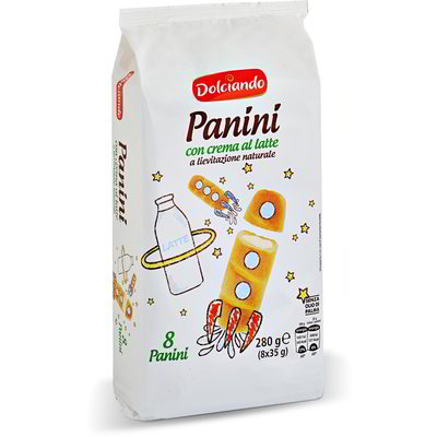 Panini con crema al latte