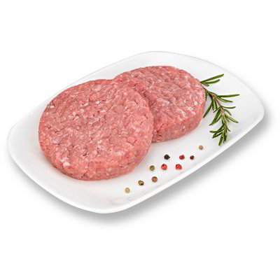 Hamburger di bovino adulto e suino