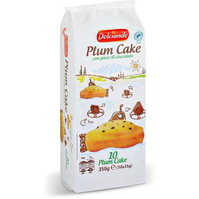 Plum cake con gocce di cioccolato