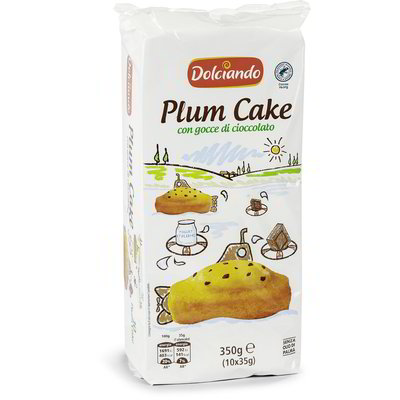 Plum cake con gocce di cioccolato