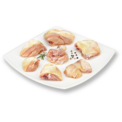 Pollo a pezzi