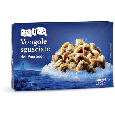 Vongole sgusciate e surgelate