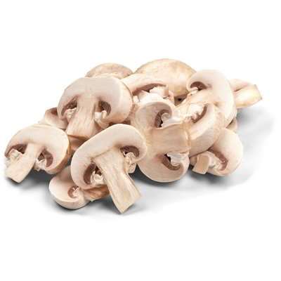 Funghi champignon a fette